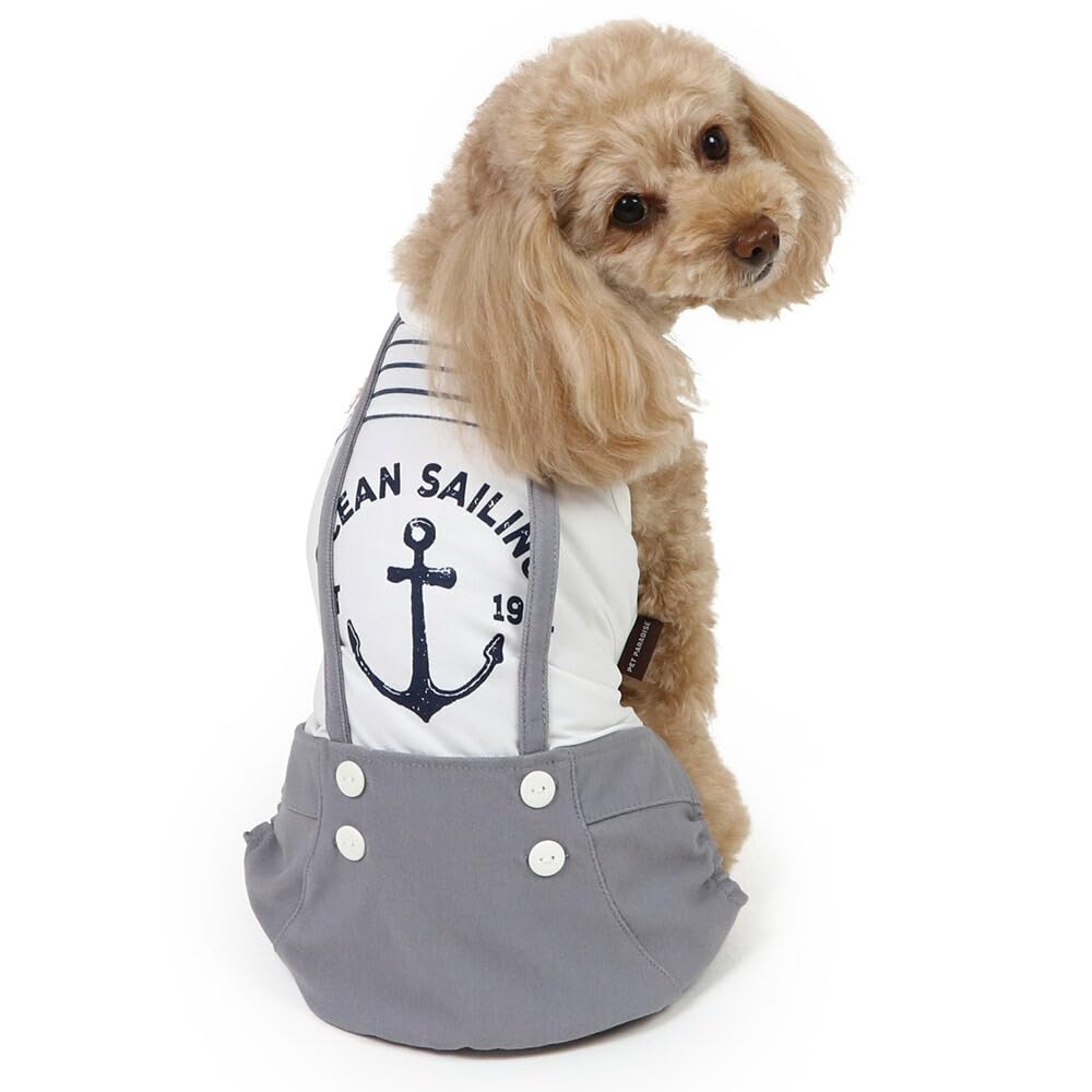 Amazon | ペットパラダイス 犬 服 パンツつなぎ 小型犬 マリン 接触冷